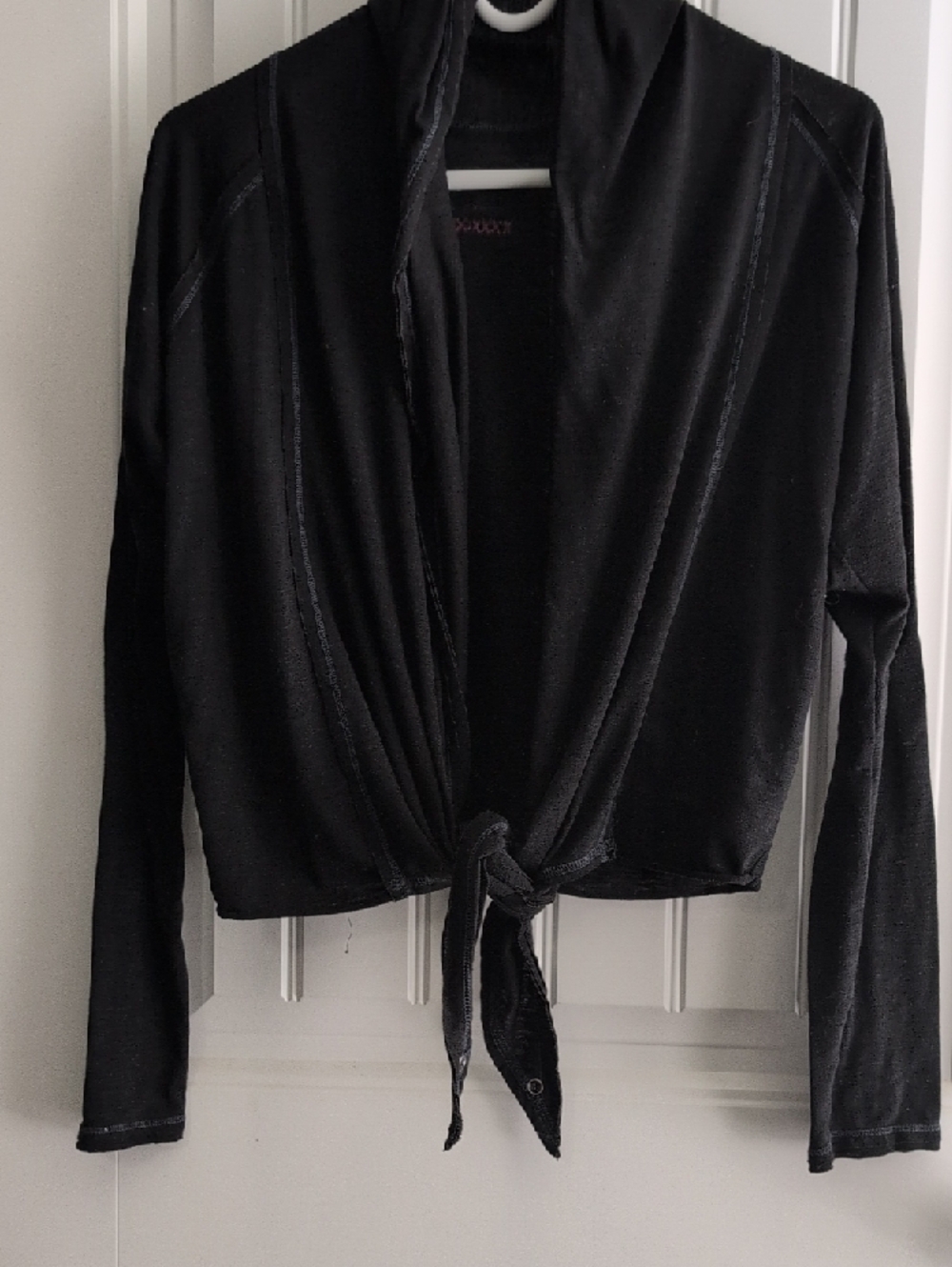 Title Nine Black Open-front Cardigan